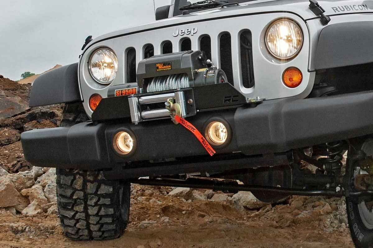 Winch Mount Plate | Factory Bmpr | D-Rings | Jeep Wrangler JK/Wrangler Unlimited (07-18) view 2