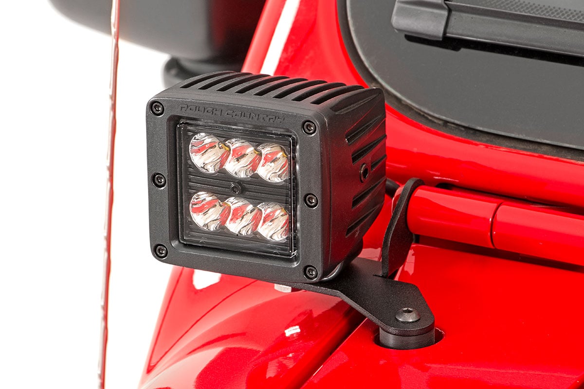 LED Light Kit | Hinge Mount | 2" Spectrum Pair | Jeep Gladiator JT/Wrangler JL (18-26) — view 2