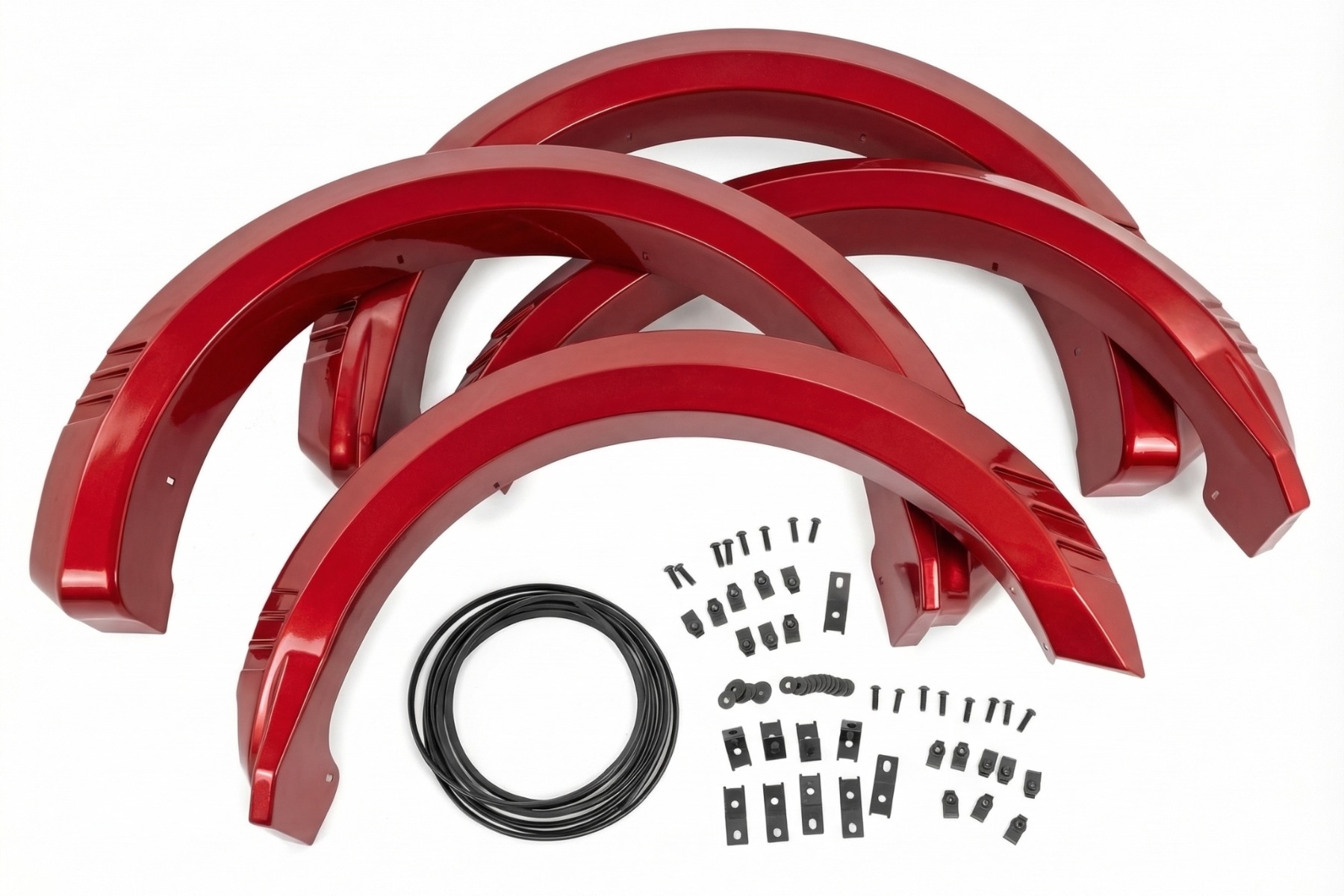 SF1 Fender Flares | EA Hot Pepper Red | Ford F-150 2WD/4WD (2021-2026) — view 6