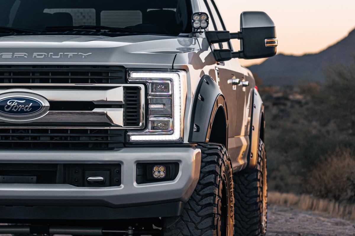 Fender Flares | Defender | G1 Absolute Black | Ford F-250/F-350 Super Duty (17-22) — view 2