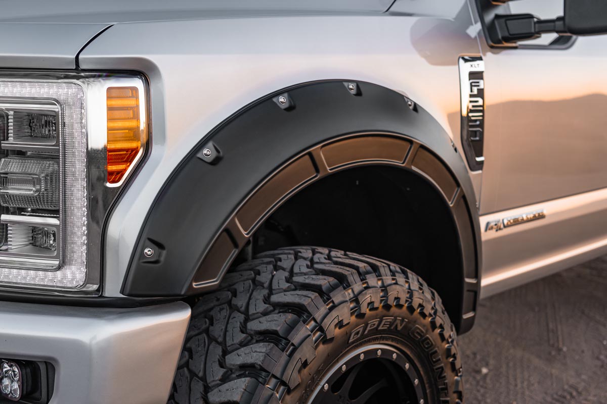 Fender Flares | Defender | G1 Absolute Black | Ford F-250/F-350 Super Duty (17-22) — view 3