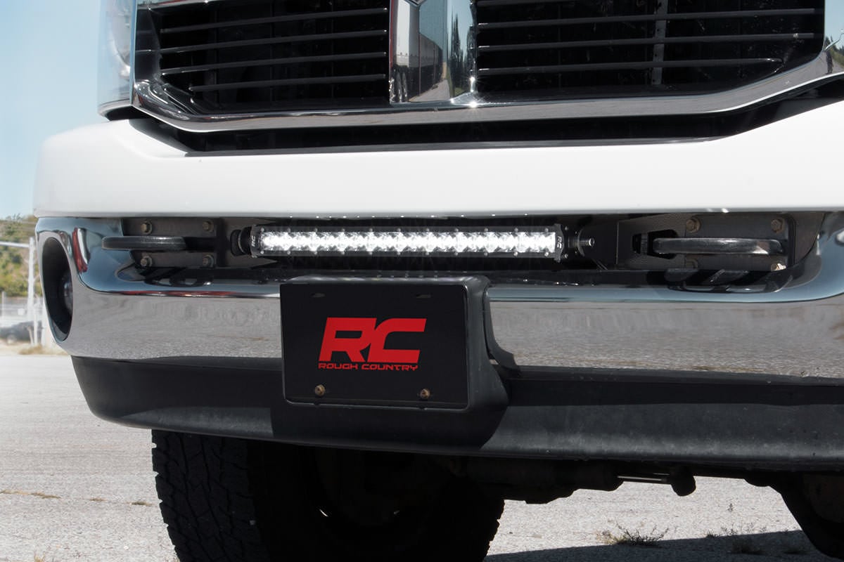 LED Light Kit | Bumper Mount | 20" Black Single Row | Ram 2500 (03-18)/3500 (03-18) — view 2