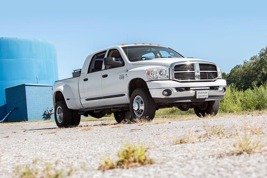 LED Light Kit | Bumper Mount | 20" Black Single Row | Ram 2500 (03-18)/3500 (03-18) — view 4
