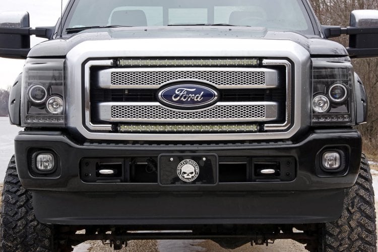 LED Light Kit | Grill Mount | 30" Black Single Row Pair | Ford F-250/F-350 Super Duty (11-16) — view 2