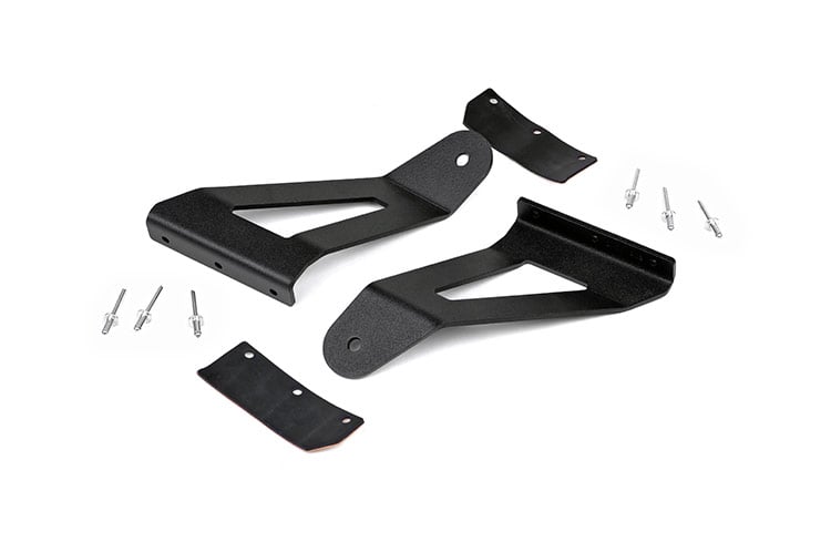 LED Light Kit | Windshield Mount | 50" BLK Single Row | Jeep Cherokee XJ (84-01) — view 3