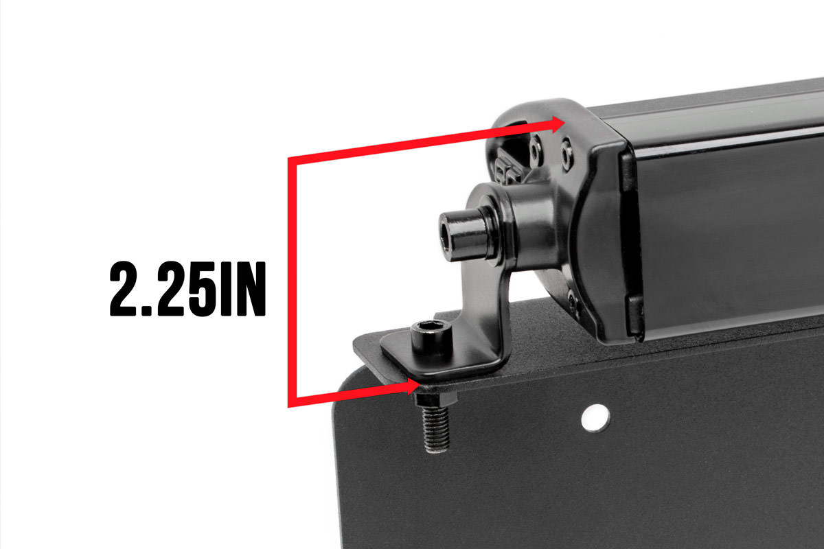LED Light Kit | License Plate Mount | 8" Single Row Black Series — view 6