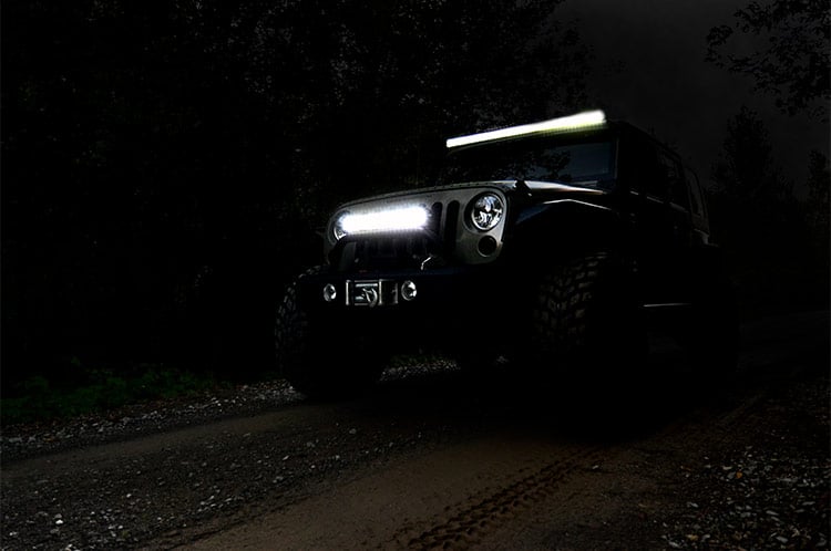 20 Inch Chrome Series LED Light Bar | Dual Row | Cool White DRL — view 3
