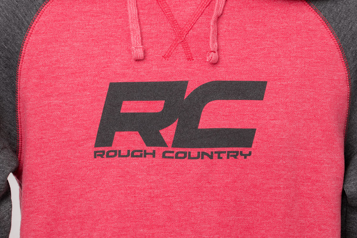 Rough Country Hoodie | Heater | Red/Gray | MD — view 2