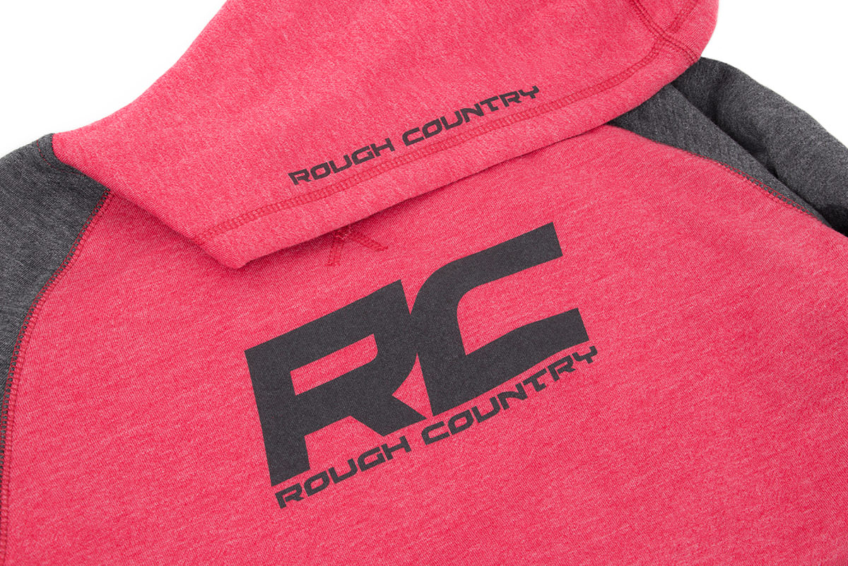 Rough Country Hoodie | Heater | Red/Gray | MD — view 3
