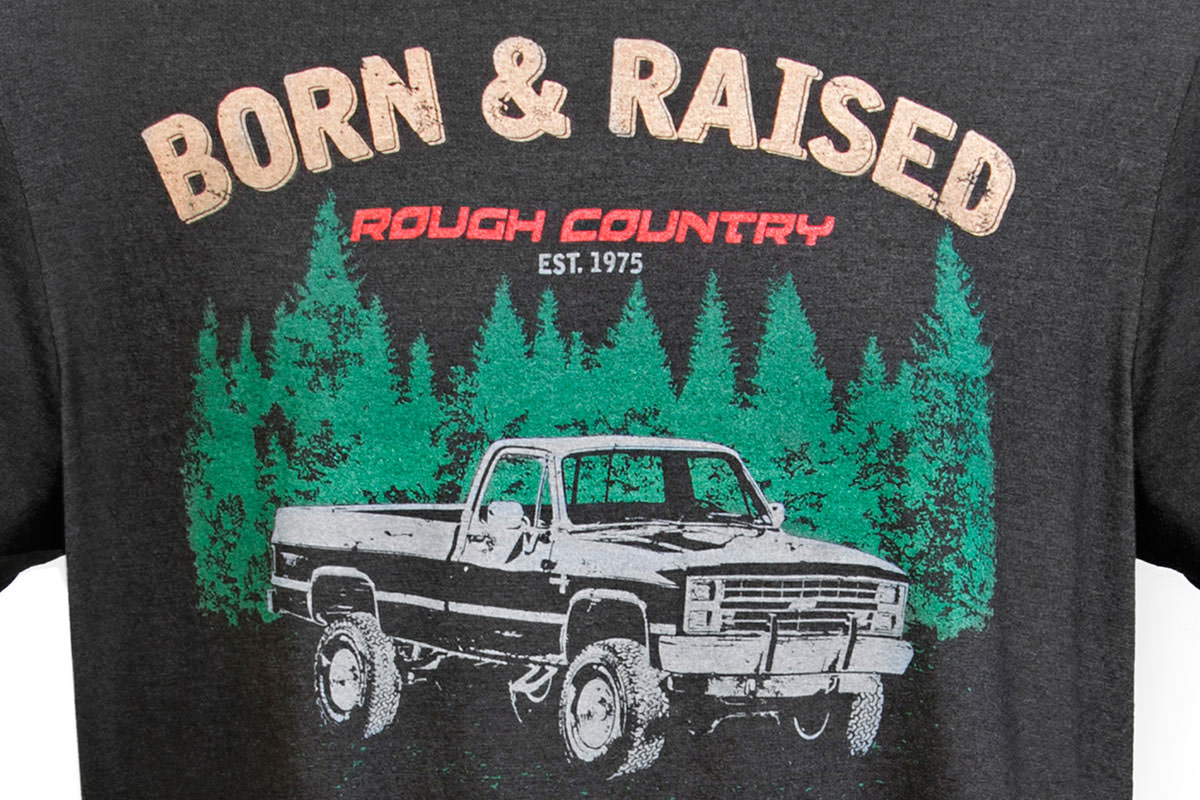 Rough Country T-Shirt | Born & Raised | Black | MD — view 2