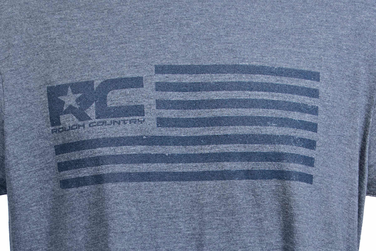 Rough Country T-Shirt | American Flag | Blue | LG — view 2