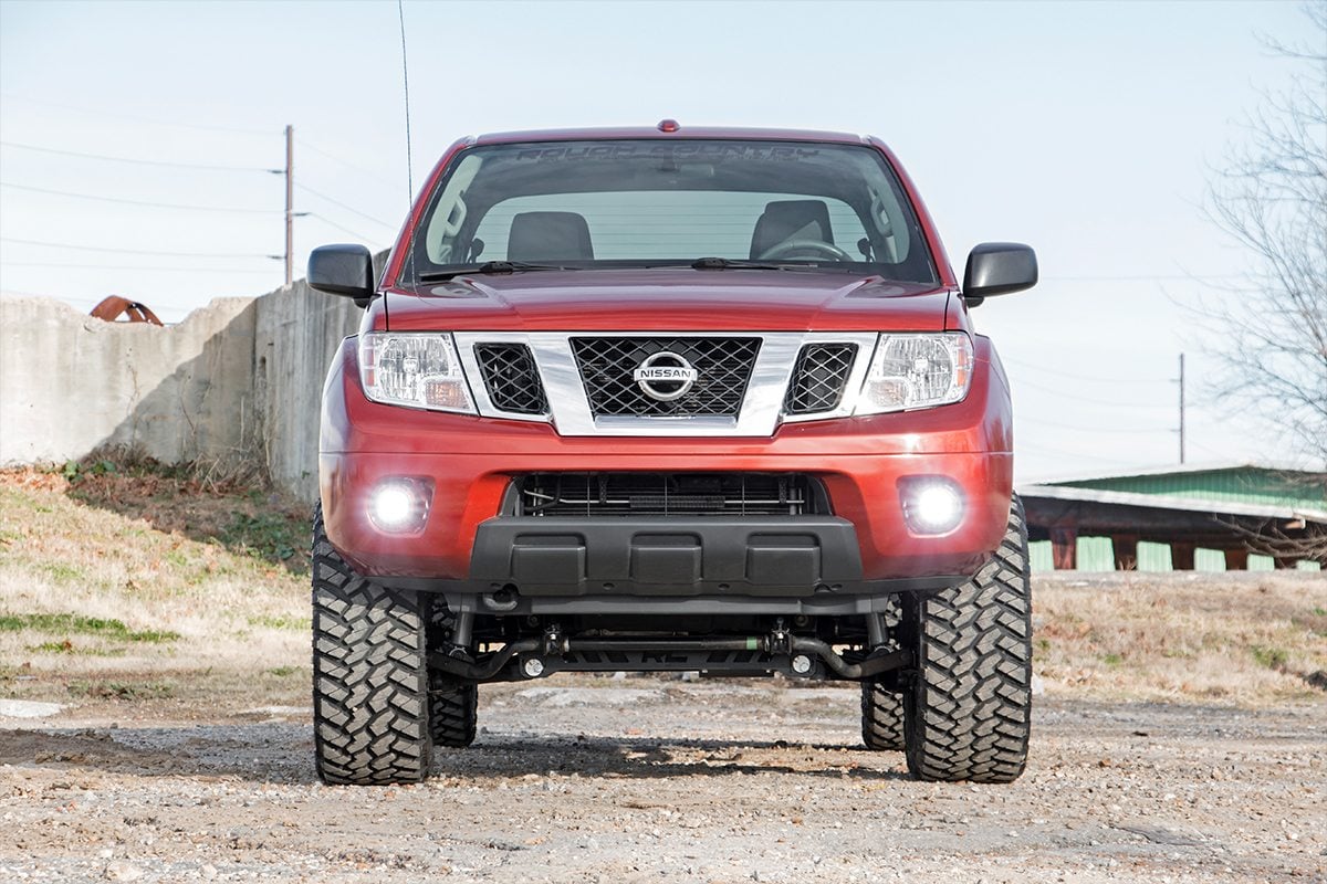 LED Light Kit | Fog Mount | 2" Black Pair | Spot | Nissan Frontier (05-20) — view 5