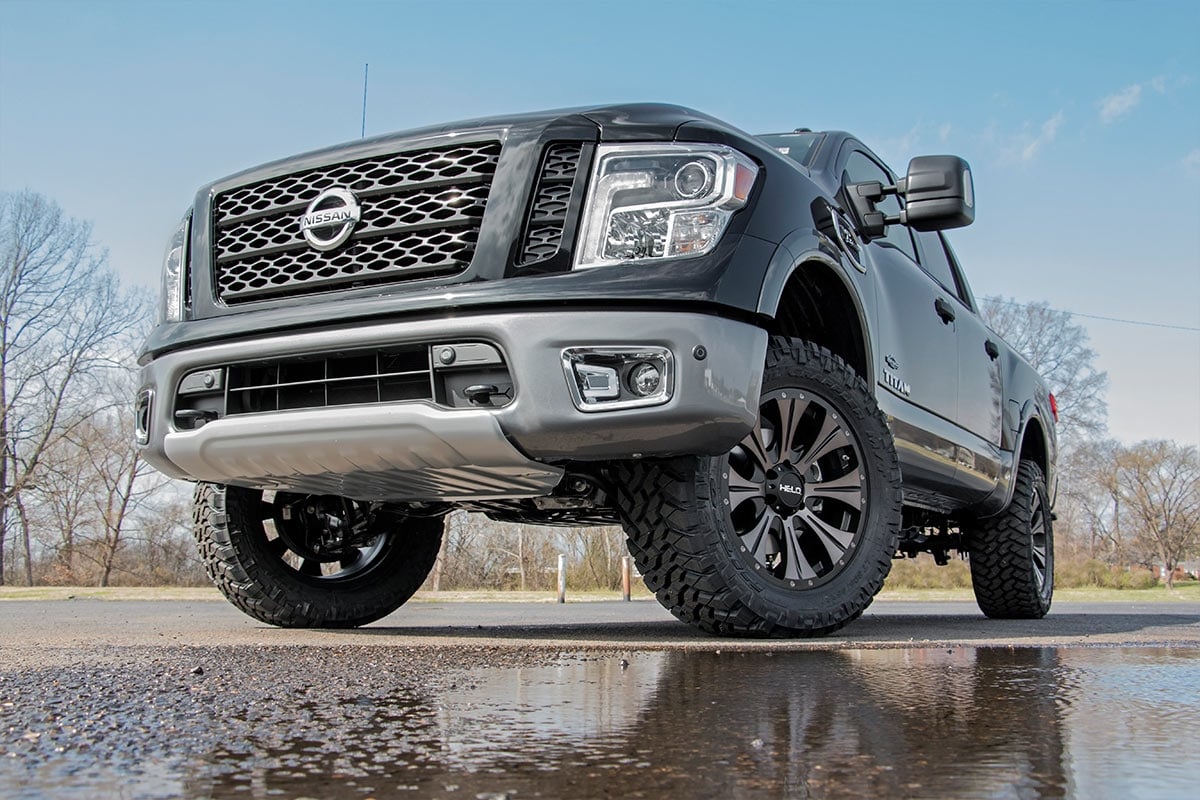 Rough Country 3 Inch Lift Kit | N3 Struts & Shocks | Nissan Titan 4WD (2017-2024) view 3