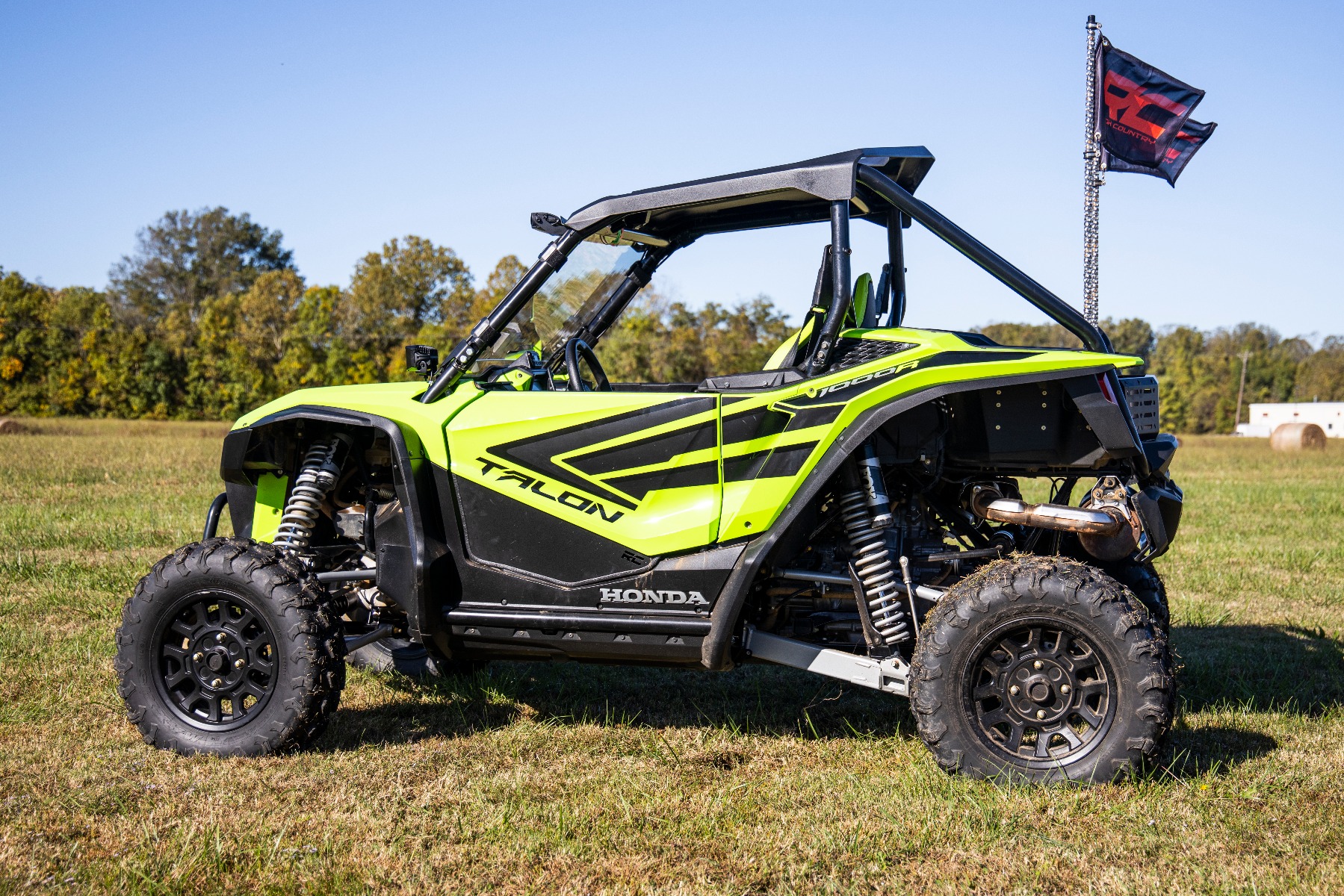 Whip Mount | Bed |  4' Multl-Color LED Whip Pair | Honda Talon 1000 — view 6