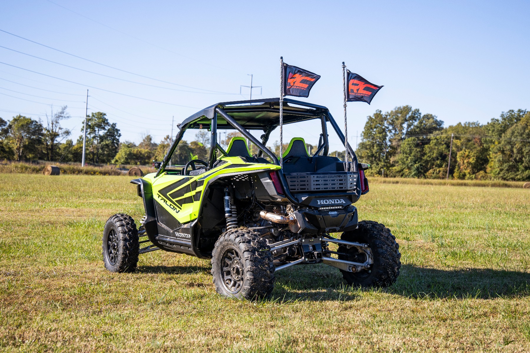 Whip Mount | Bed |  4' Multl-Color LED Whip Pair | Honda Talon 1000 — view 5