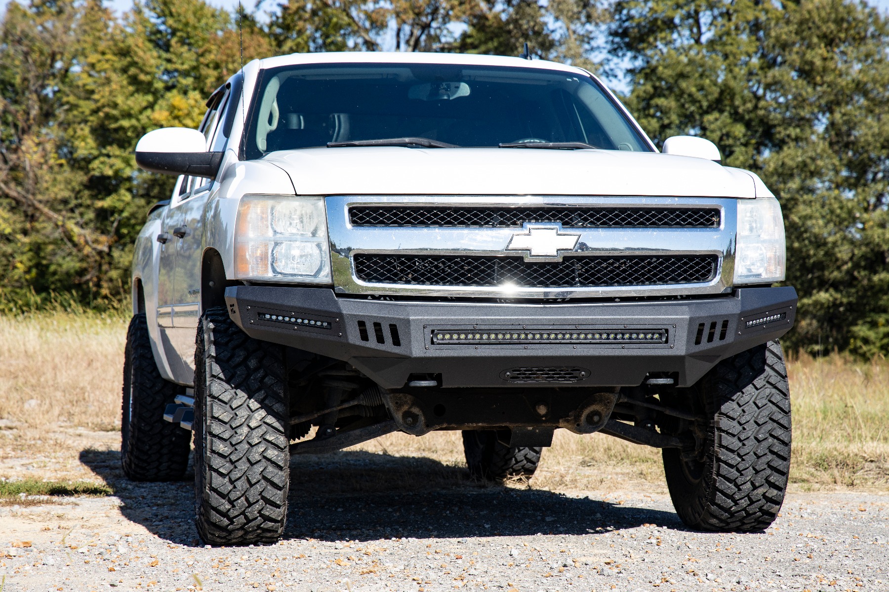 Front High Clearance Bumper | BLK LEDs | Chevy Silverado 1500 2WD/4WD (07-13) — view 6