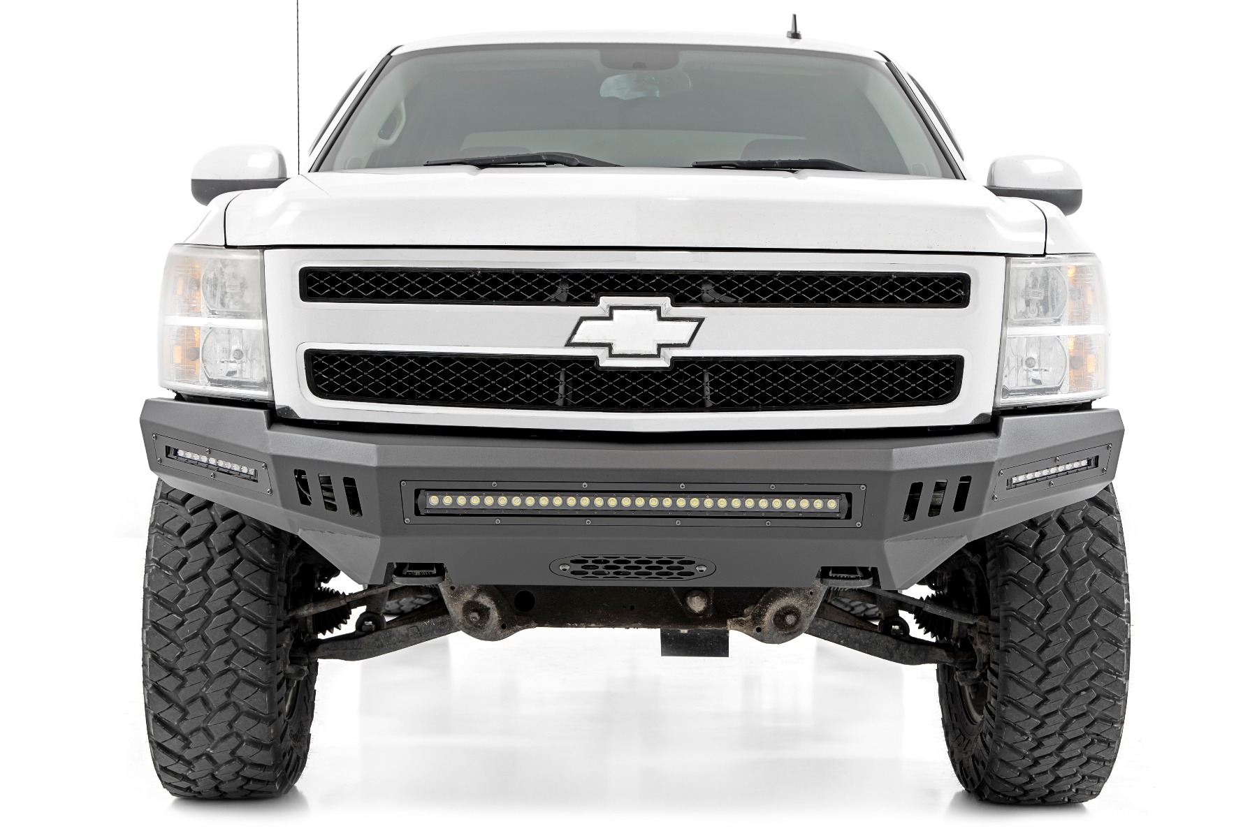 Front High Clearance Bumper | BLK LEDs | Chevy Silverado 1500 2WD/4WD (07-13) — view 2