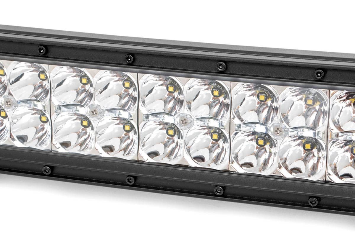 30 Inch Chrome Series LED Light Bar | Curved | Dual Row | Cool White DRL — view 4