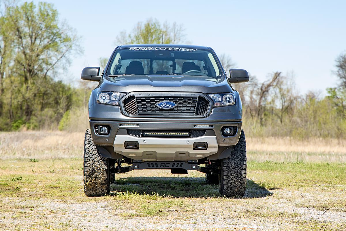LED Light Kit | Bumper Mount | 20" Black Single Row | Ford Ranger (19-23) — view 4