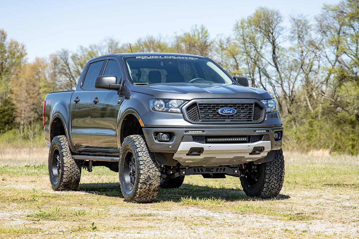 LED Light Kit | Bumper Mount | 20" Black Single Row | Ford Ranger (19-23) — view 5