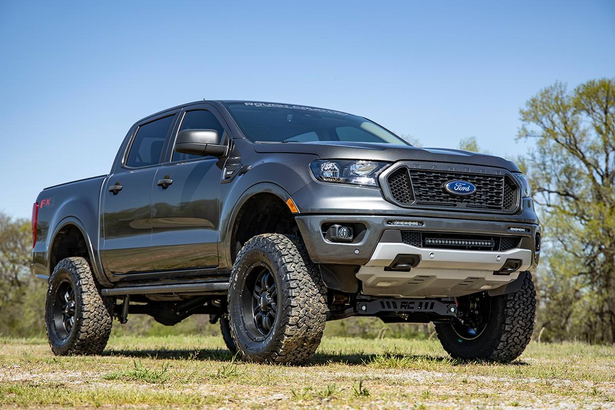 LED Light Kit | Bumper Mount | 20" Black Single Row | Ford Ranger (19-23) — view 6