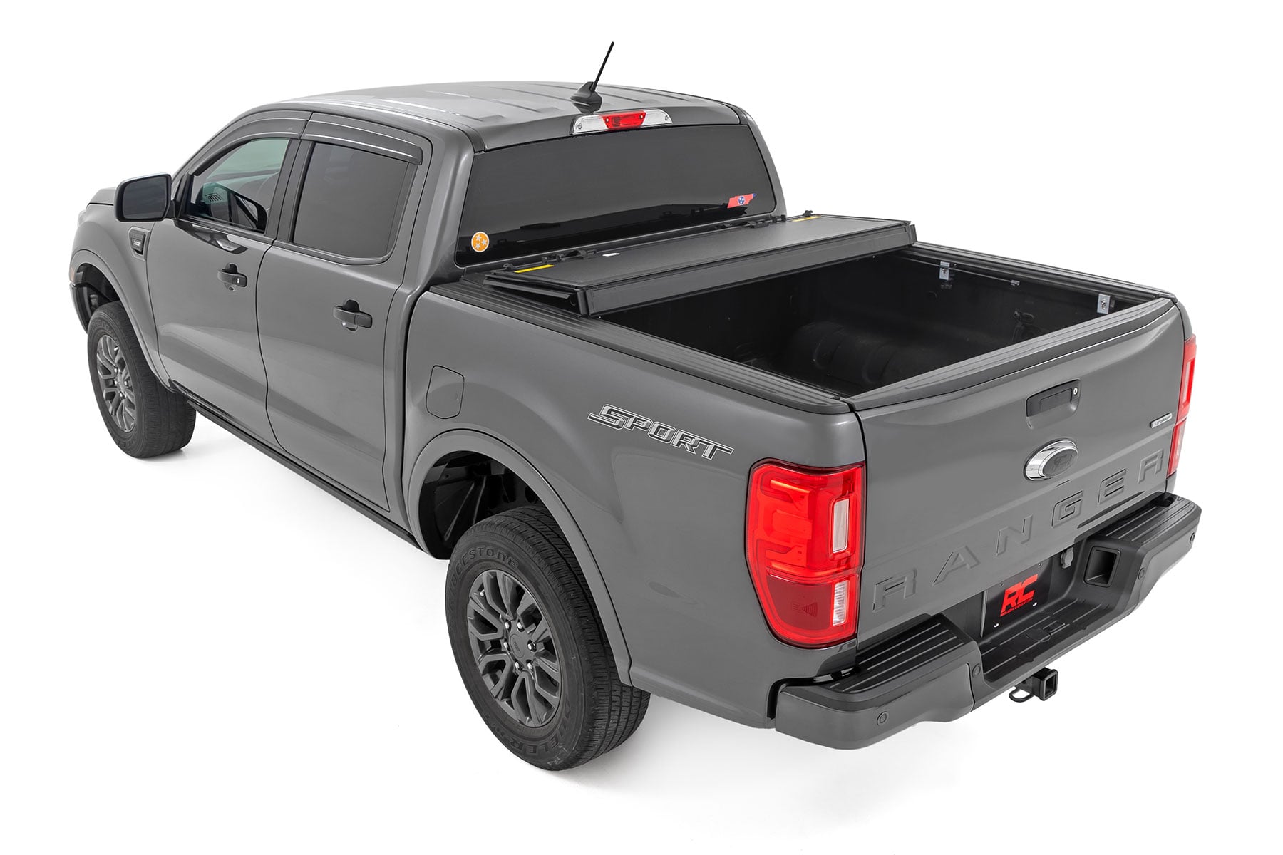 Hard Tri-Fold Flip Up Bed Cover | 5' Bed | Ford Ranger 2WD/4WD (2019-2023) view 5