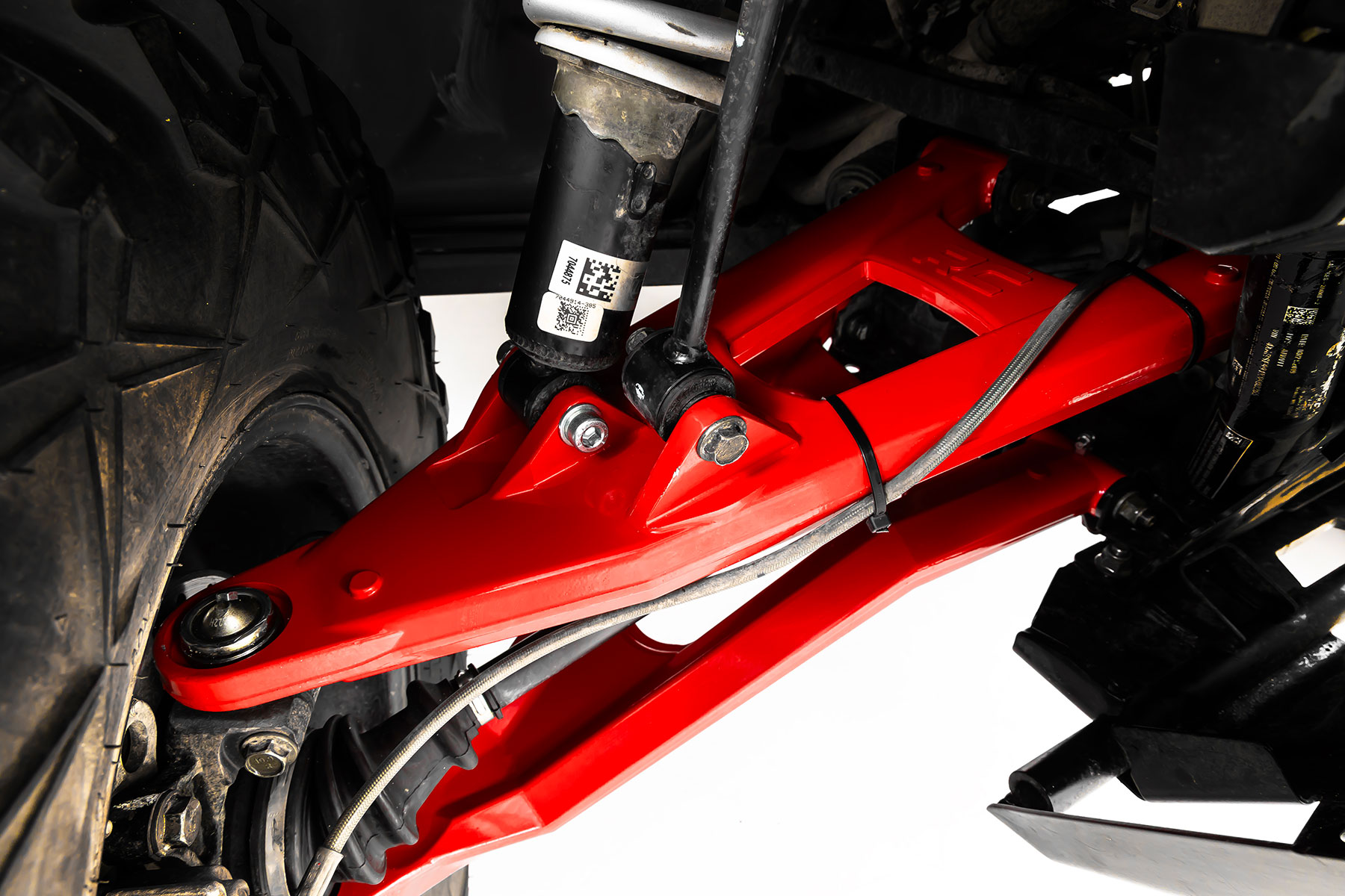 Red Forged Alum High Clearance 2" Fwd Offset Control Arms w/Ball Joints | Polaris Ranger 1000XP 5