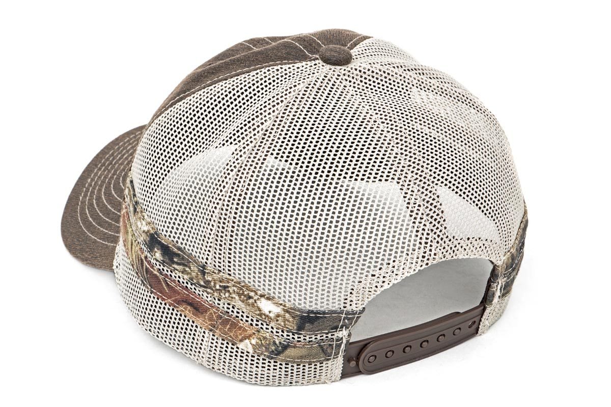Rough Country Hat | Mesh | Rough Country Patch | Brown/Camo view 2
