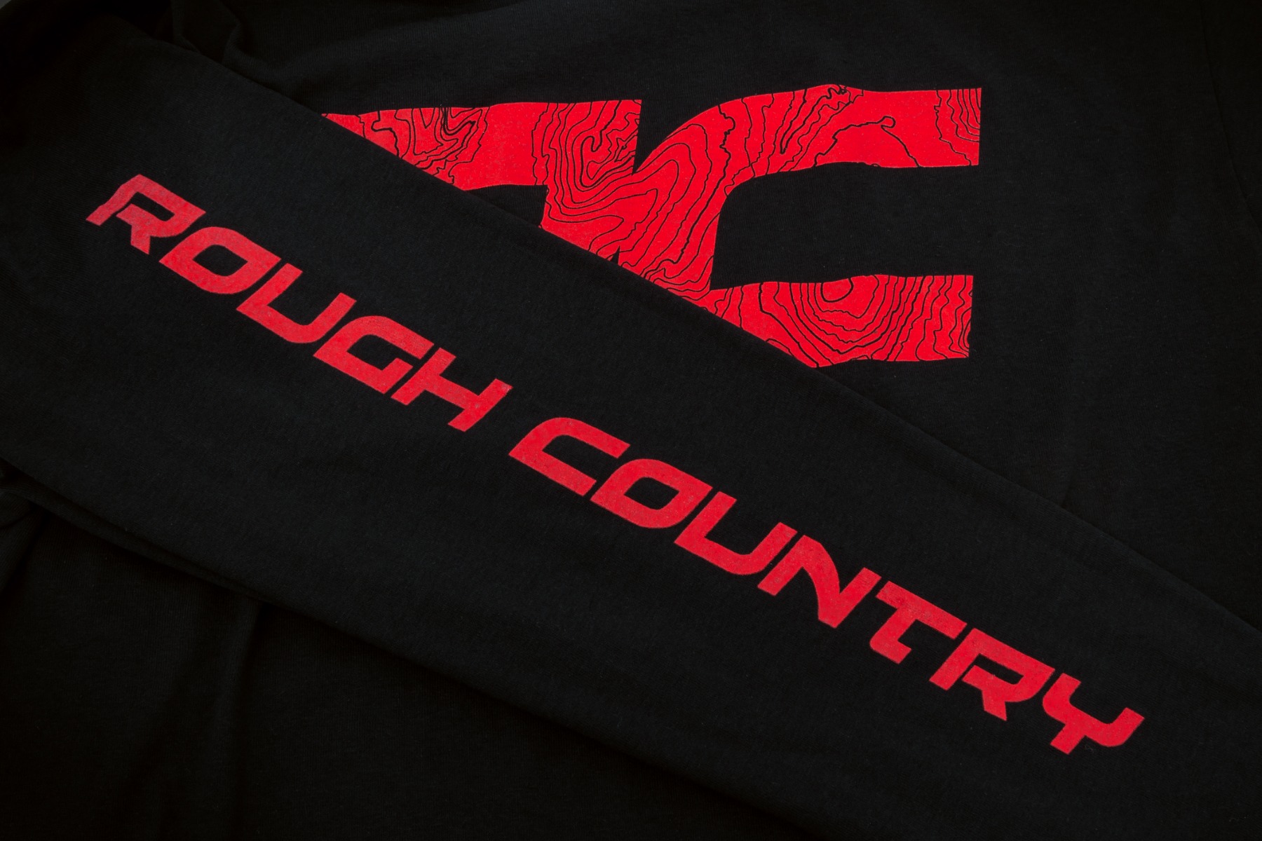 Rough Country Long Sleeve | RC Tread Sleeve | Black| LG — view 2