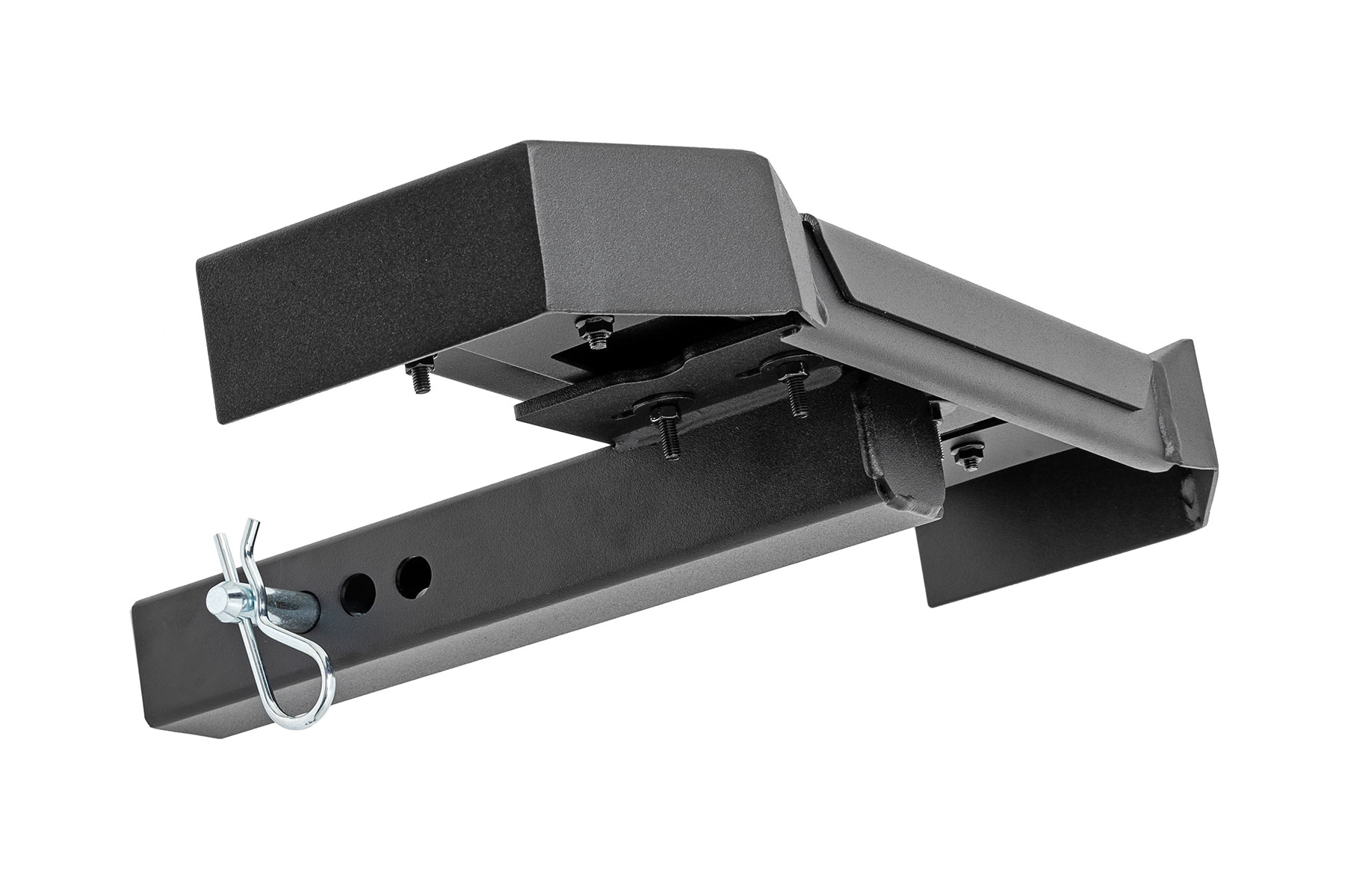 Heavy Duty Steel Tow Hitch Step Bar Guard – 2" Receiver 36" Length 350 Lbs Capacity Black
