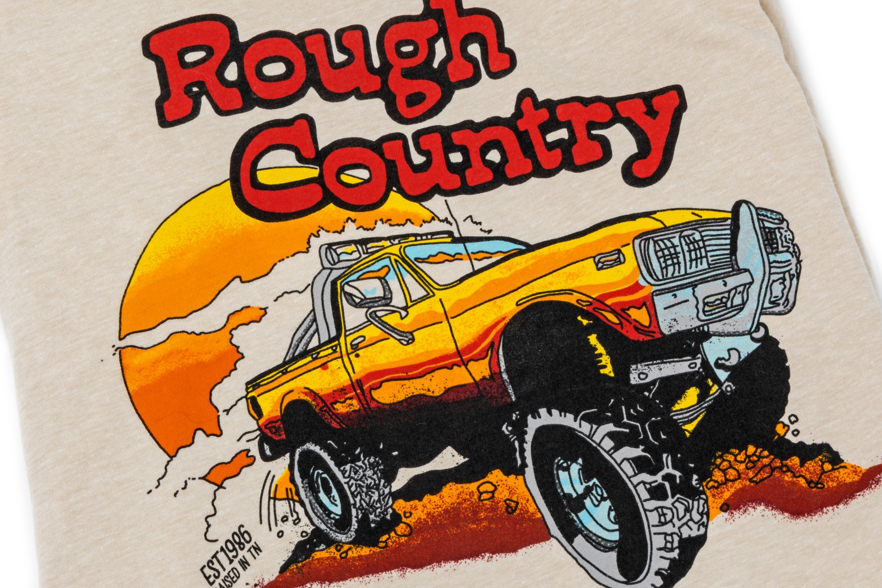 Rough Country T-Shirt | Throwback | Cream | 3XL — view 2
