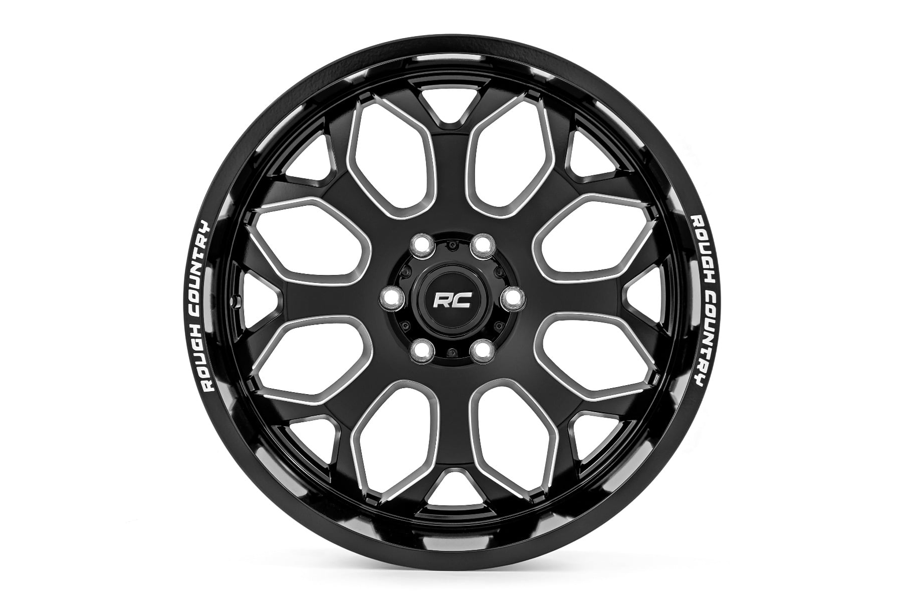 Rough Country 96 Series Wheel | One-Piece | Gloss Black | 20x9 | 6x5.5 | +0mm view 2