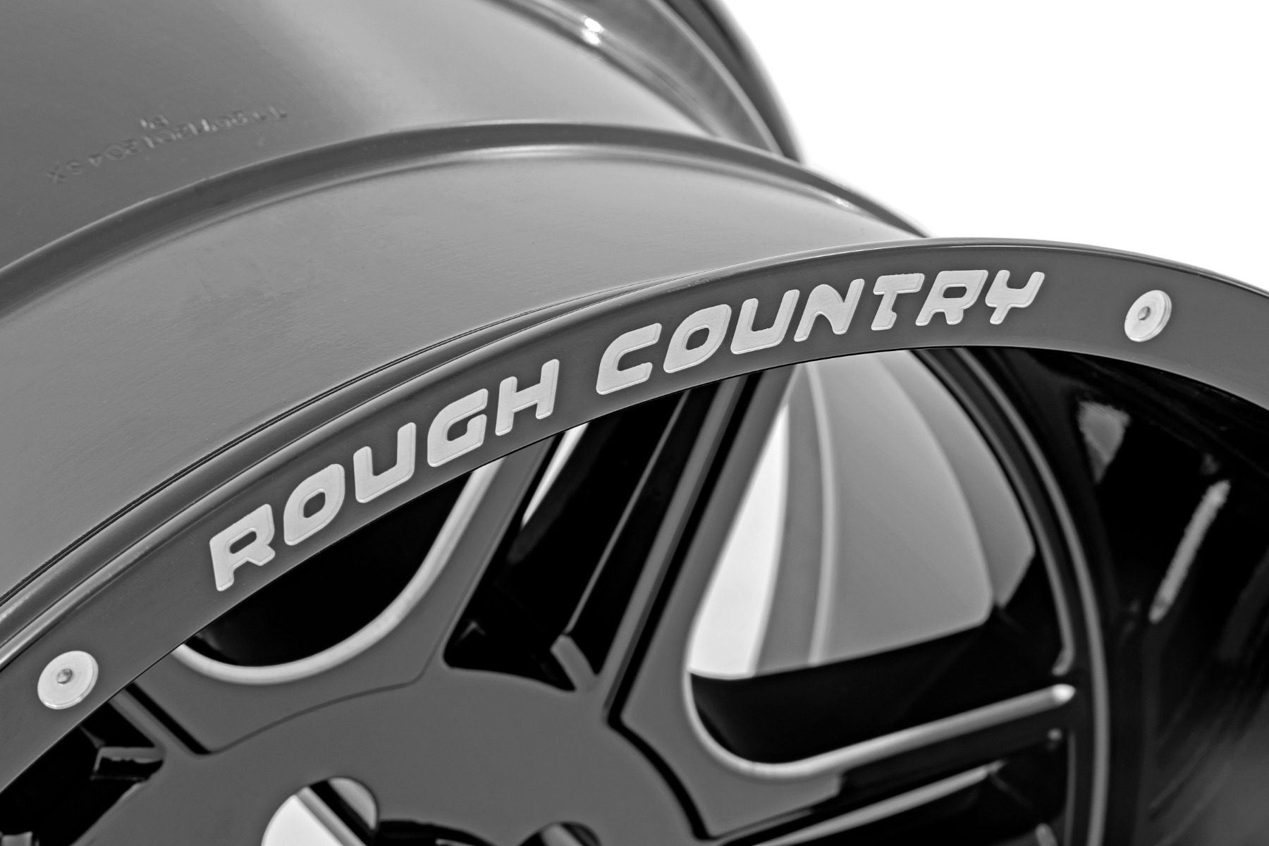 Rough Country 92 Series Wheel | Machined One-Piece | Gloss Black | 22x12 | 6x5.5 | -44mm — view 2