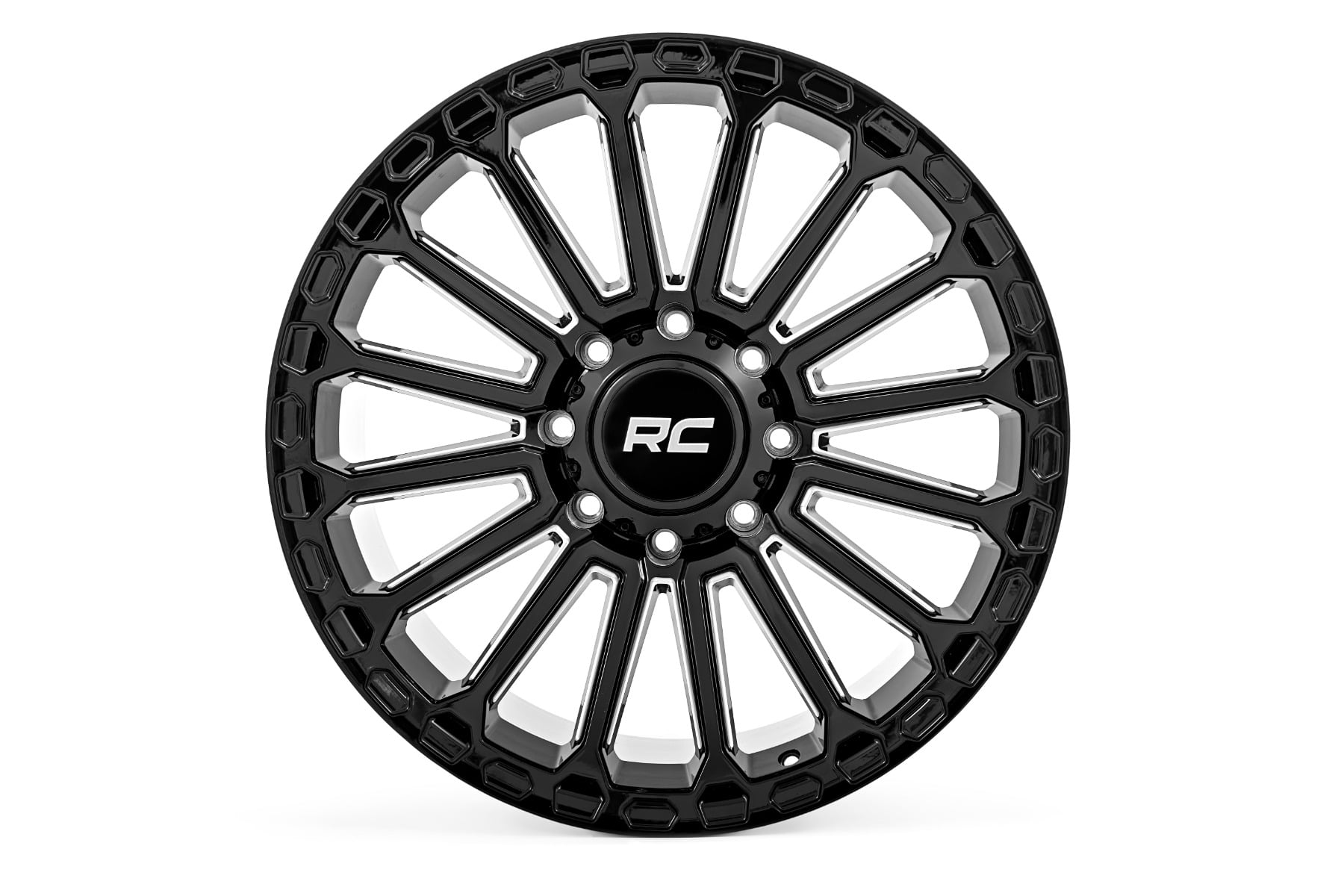 Rough Country 97 Series Wheel | One-Piece | Gloss Black | 22x10 | 6x5.5 | -25mm — view 2