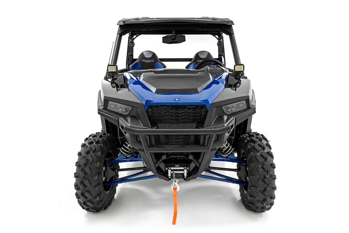 LED Light Kit | Cage Mount | 2" Black Pair | Amber DRL | Polaris General XP 4 1000 — view 3