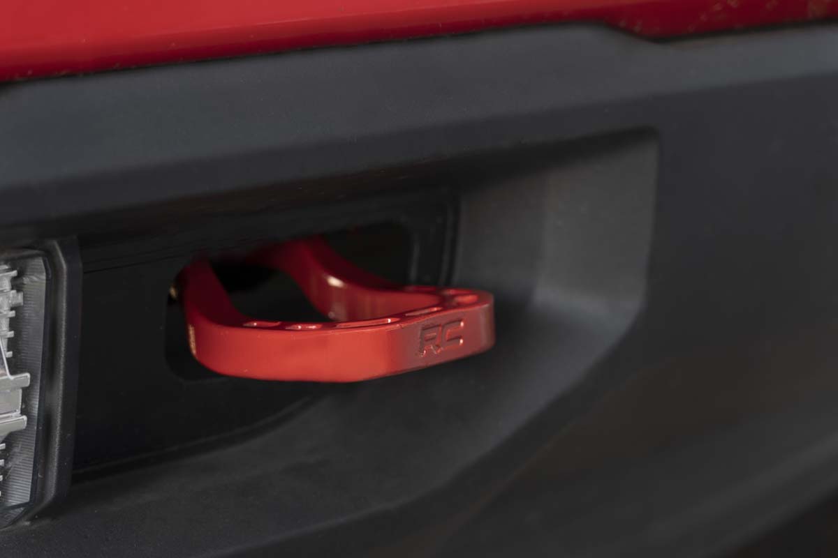 Tow Hooks | Forged | Red | Chevy Silverado 1500 2WD/4WD (2019-2022) — view 6