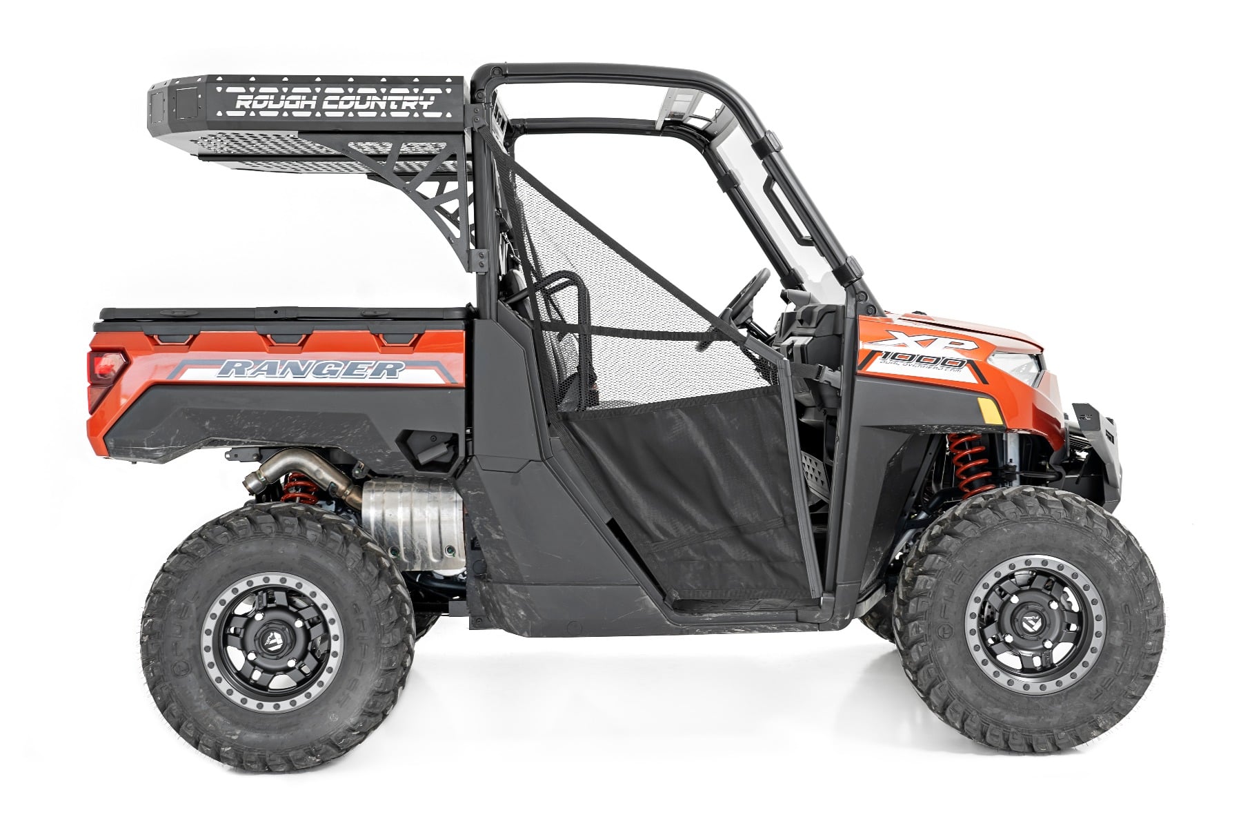 Cargo Rack | Dual 2" Black LED Pairs | Flush Mount | Polaris Ranger XP 1000 — view 5