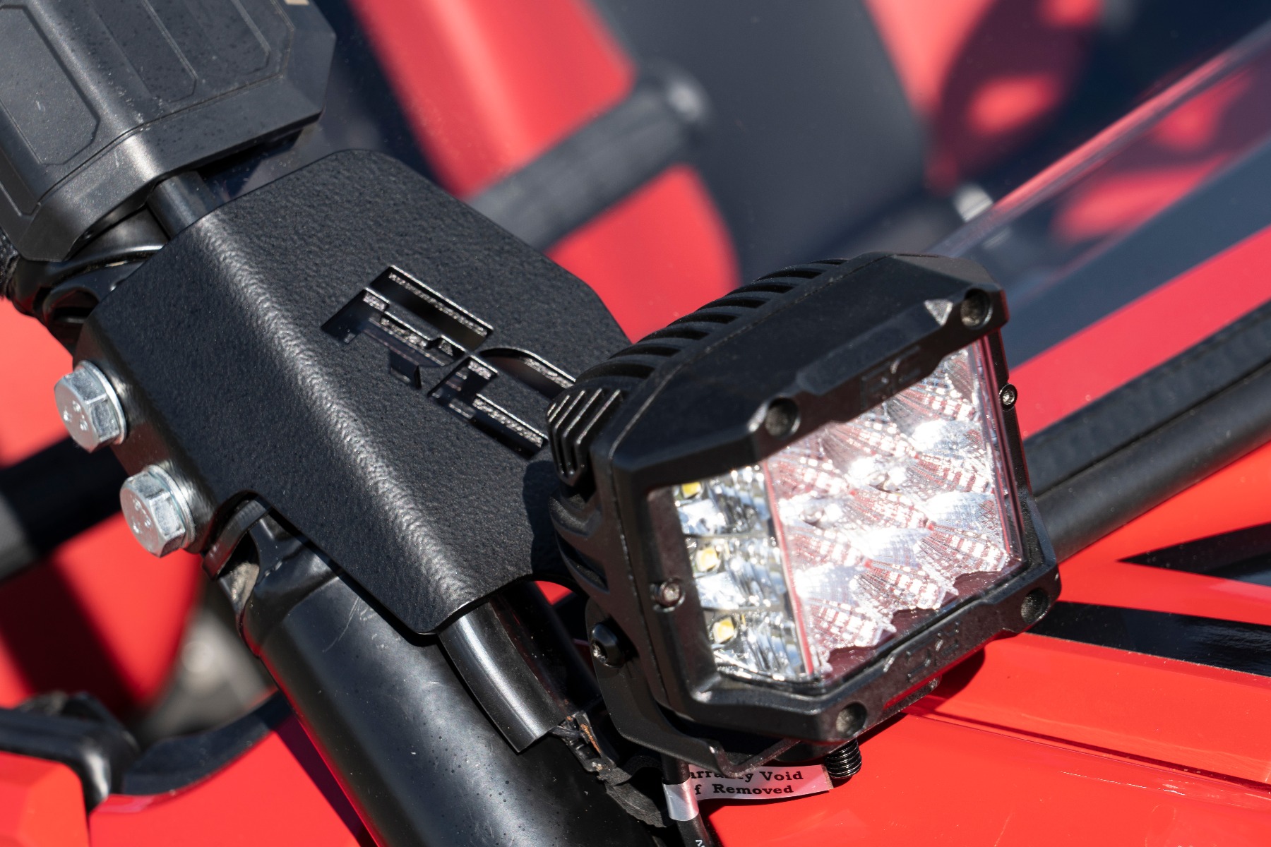 LED Light Kit | Cage Mount | 2" Chrome Pair | Wide Angle | Honda Talon 1000 — view 4