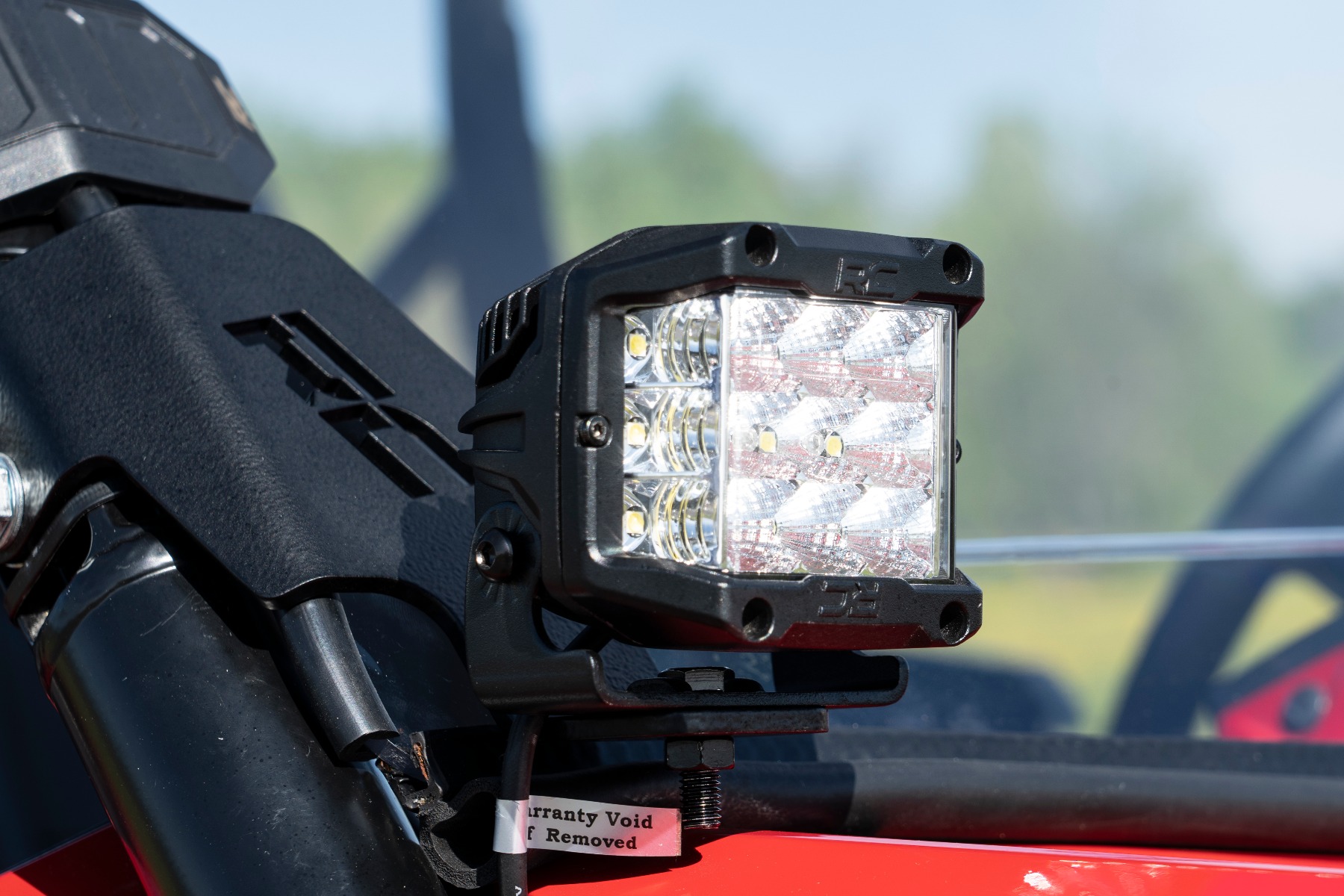 LED Light Kit | Cage Mount | 2" Black Pair | White DRL | Honda Talon 1000 — view 2