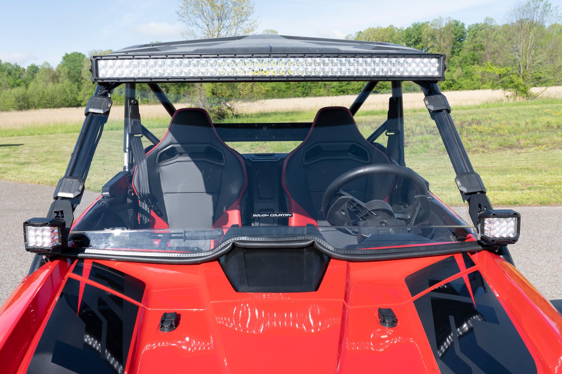 LED Light Kit | Cage Mount | 2" Black Pair | White DRL | Honda Talon 1000 — view 5