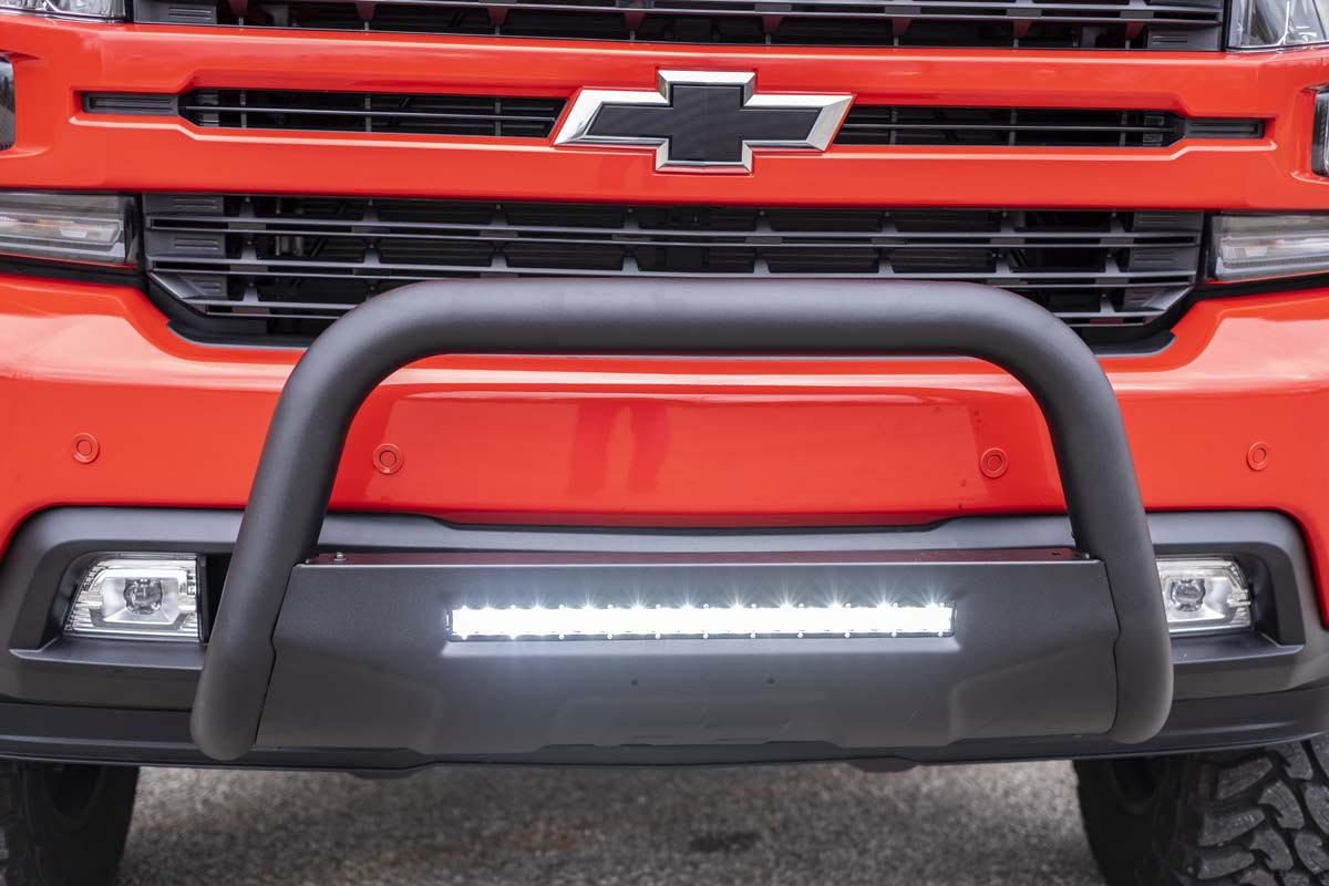 Black LED Bull Bar | Chevy Silverado 1500 2WD/4WD (2019-2022) 3