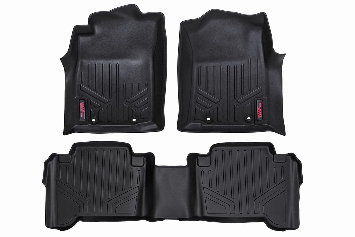 Toyota Front/Rear Heavy Duty Fitted Floor Mats - Double Cab [M-71213]