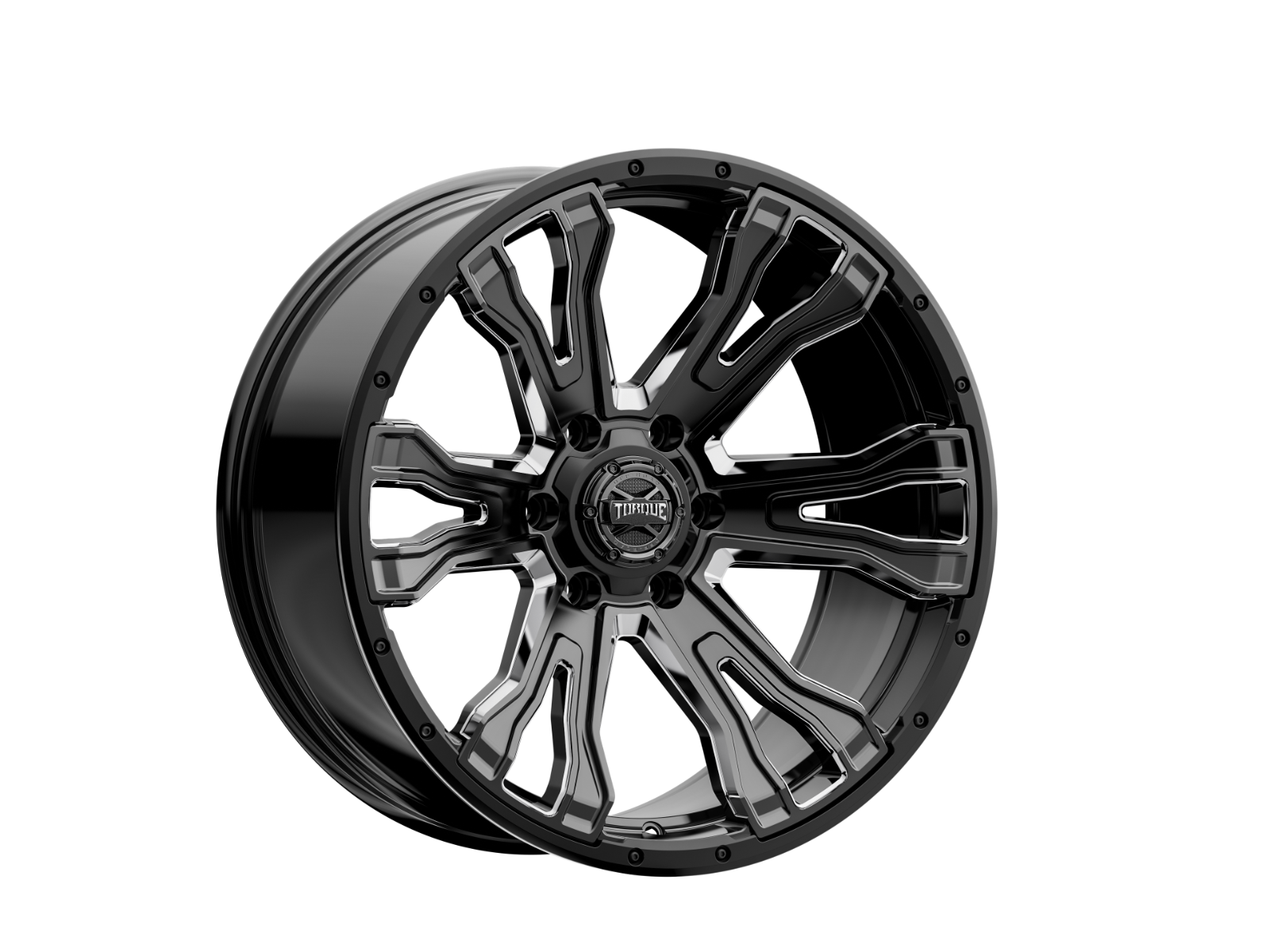 RockTrix RT112 20x9 Matte Black Wheels 6x5.5 Bolt Pattern For Chevy GMC Dodge