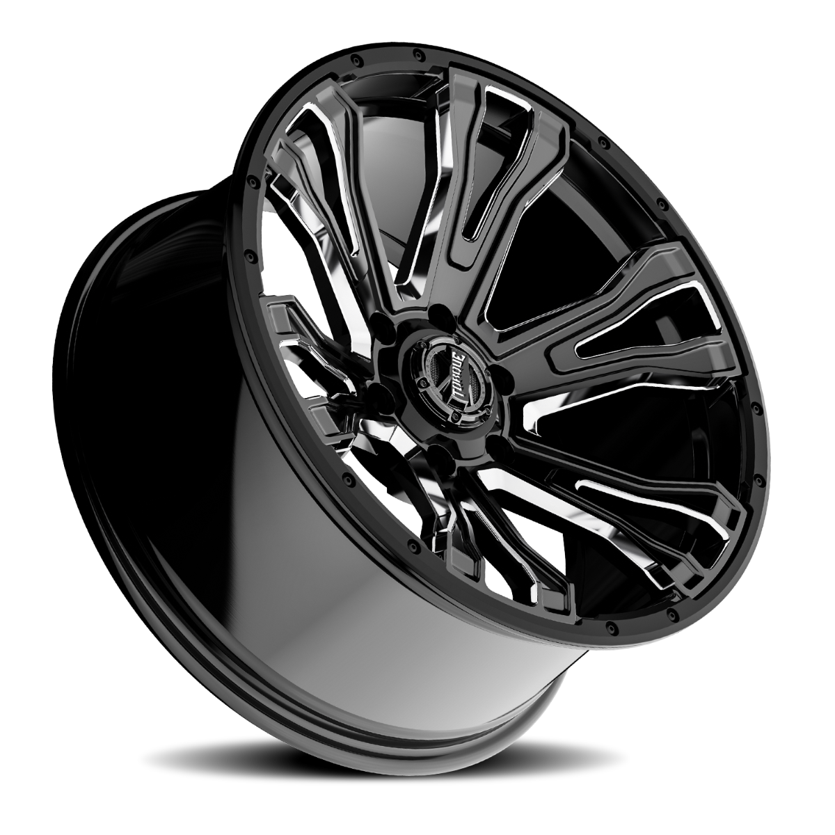 Torque Prime | Gloss Black w/Milled Accent | 20x9 | 6x5.5 | -12mm 4