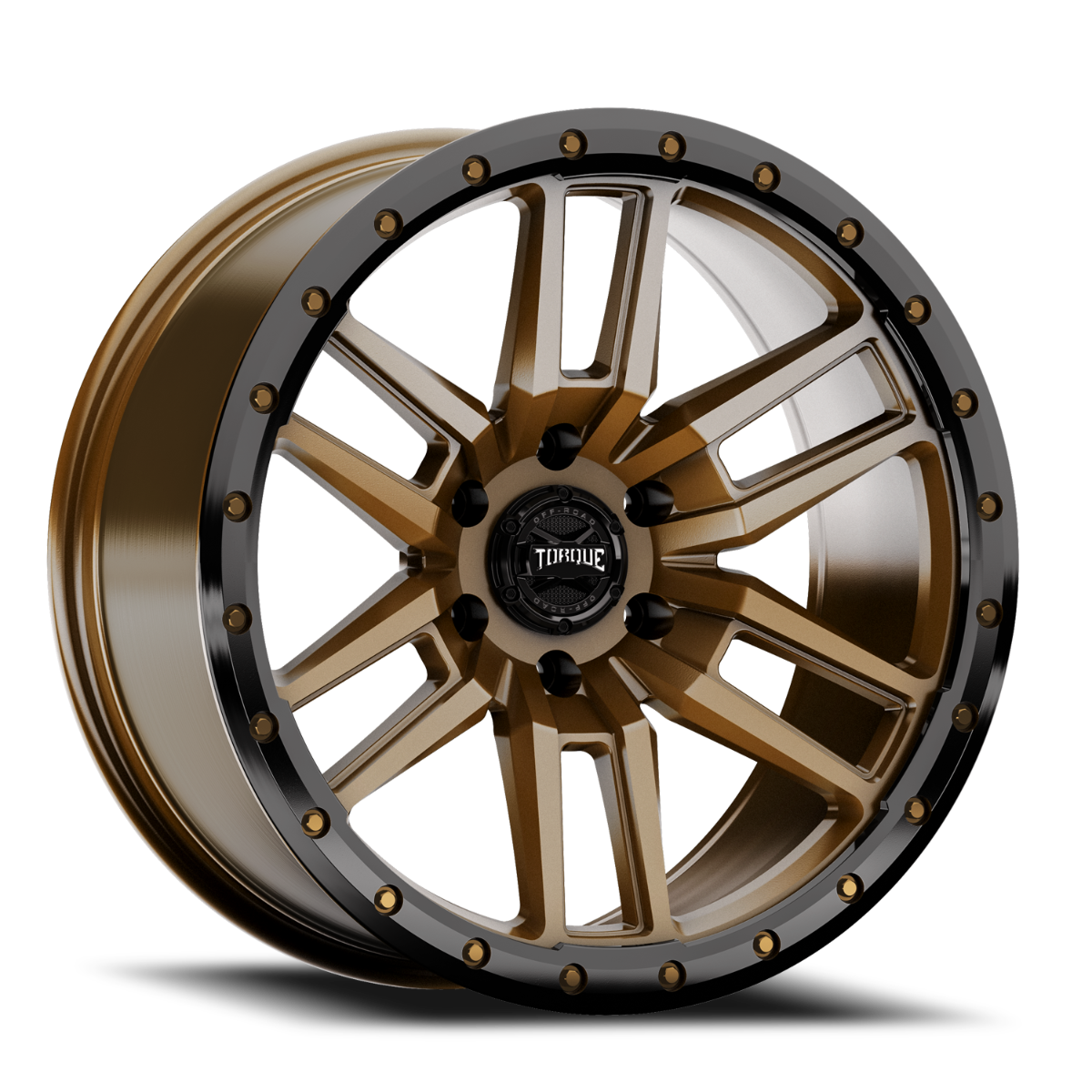 Torque Pritchett | Bronze w/Black Lip | 17x9 | 6x5.5 | 0mm | Rough